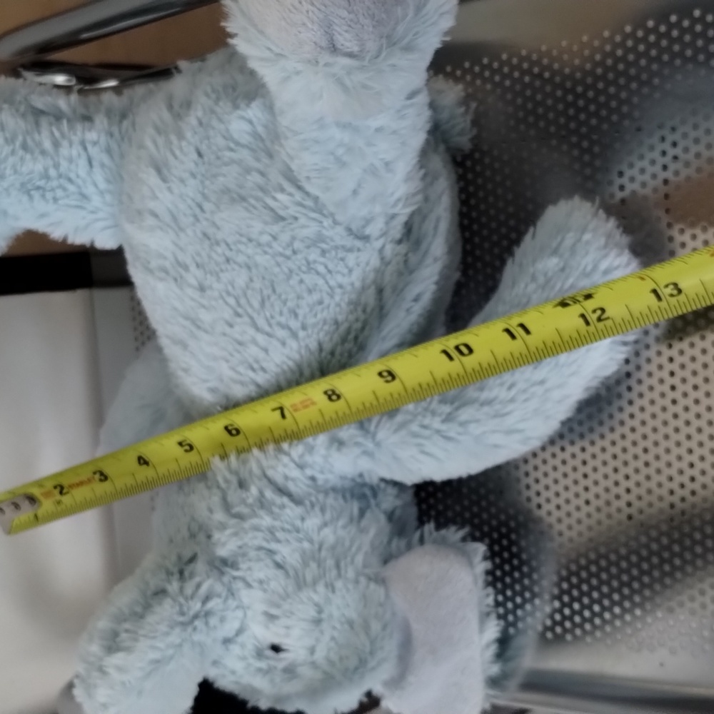 Bashful Elephant Fuzzy Soft Sitting Plush Stuffed Animal Cute Blue lovey 11in - Picture 15 of 15